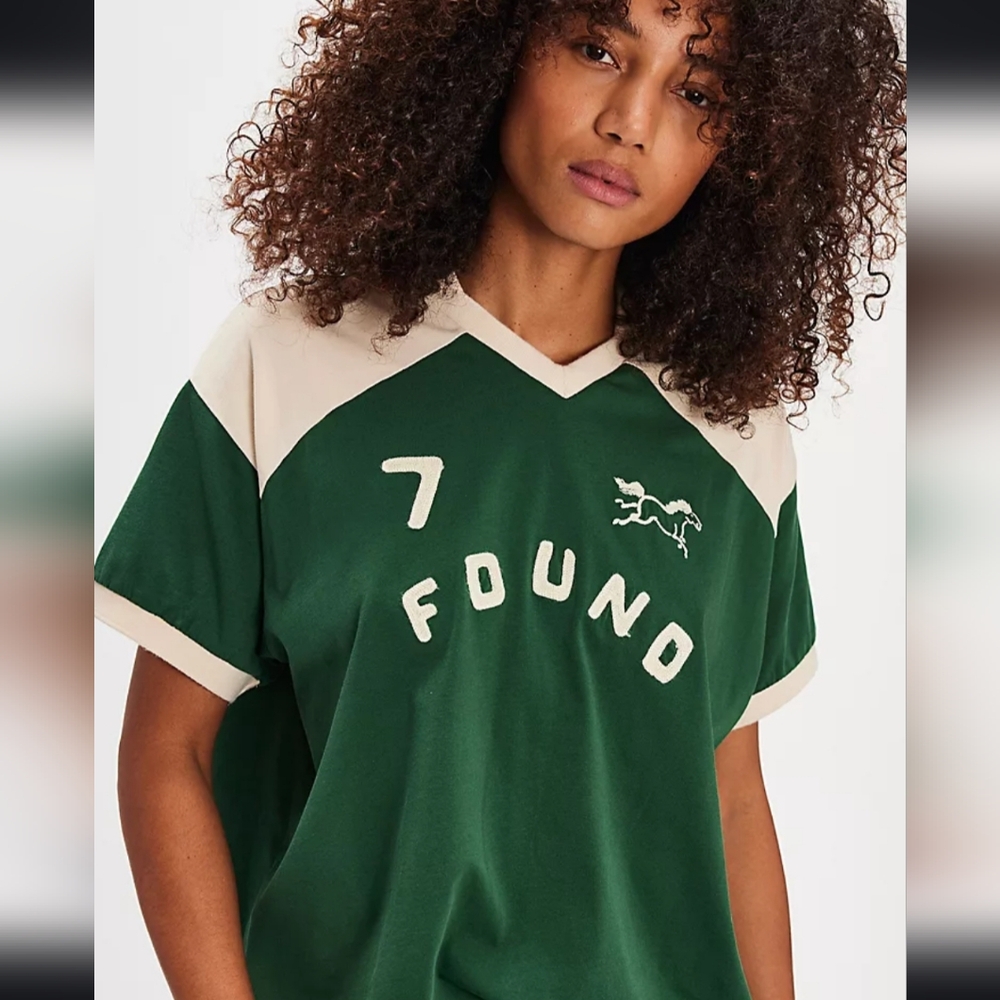 Nwt Found Goji Red Collar Jersey